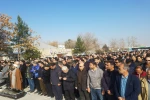 مراسم تشییع پیکر بازیگر پیشکسوت تئاتر بجنورد حسن فدایی