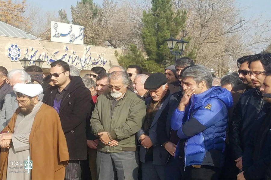 مراسم تشییع پیکر بازیگر پیشکسوت تئاتر بجنورد حسن فدایی