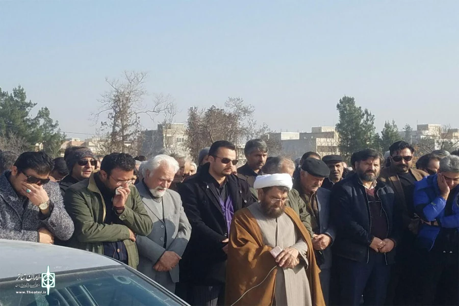 مراسم تشییع پیکر بازیگر پیشکسوت تئاتر بجنورد حسن فدایی