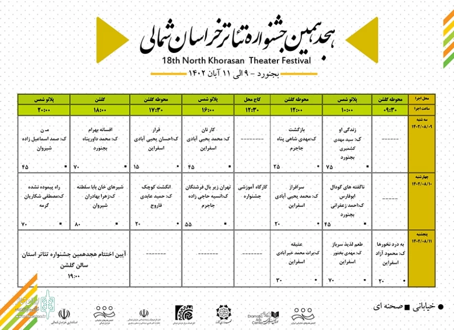 تقدیر از 4 پیشکسوت تئاتر استان 2